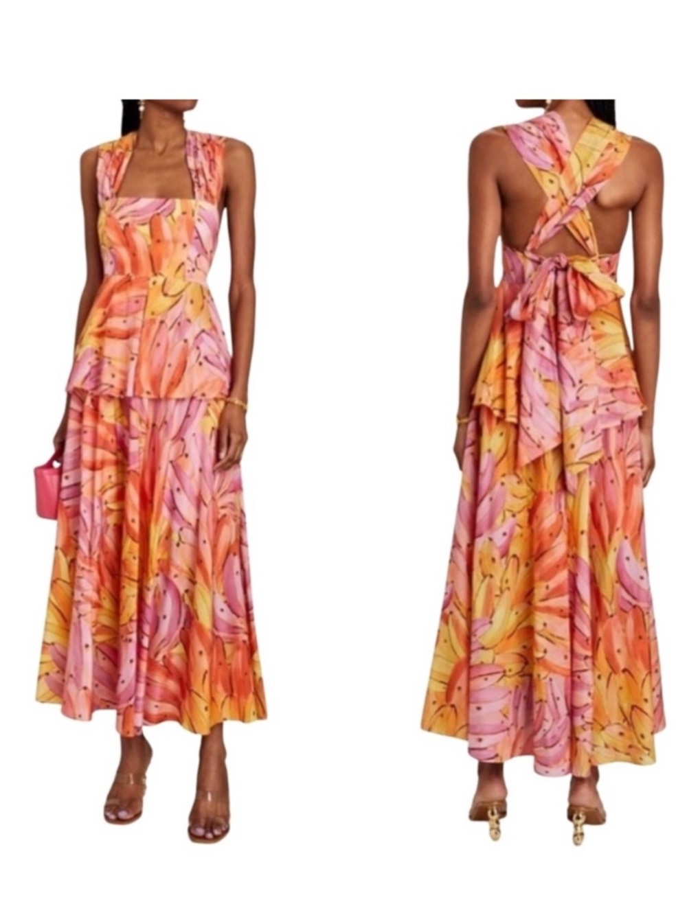 NWT Farm Rio Banana Dress XL